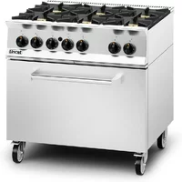 Lincat Opus 800 6 Burners Gas Freestanding Gas Cooker LPG