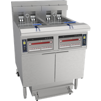 Chefsrange OFE226 - Twin Tank 21.5+21.5 Ltr Electric Filtration Fryer