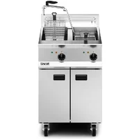 Lincat Opus 800 Electric Free-standing Twin Tank Fryer with Pumped Filtration - 2 Baskets - W 600 mm - 24.0 kW