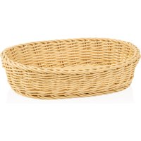 Weaver Pro Buffet Basket Oval 32x23 cm Light Beige Polypropylene