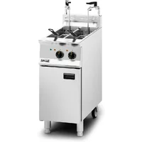 Lincat Opus 800 Electric Free-standing Twin Tank Fryer with Pumped Filtration - 2 Baskets - W 400 mm - 14.0 kW