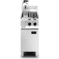 Lincat Opus 800 Electric Free-standing Twin Tank Fryer with Pumped Filtration - 2 Baskets - W 400 mm - 14.0 kW