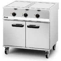 Lincat Opus 800 Electric Free-standing Solid Top Oven Range - W 900 mm - 15.4 kW