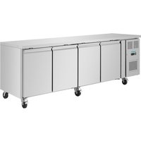 Polar U-Series Four Door Counter Fridge 553Ltr