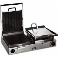 Lincat Lynx 400 Electric Counter-top Twin Ribbed Grill - Ribbed Upper & Smooth Lower Plates - W 623 mm - 4.5 kW