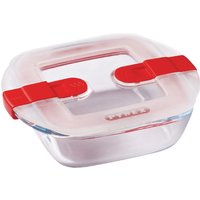 Pyrex Cook and Heat Square Dish with Lid 350ml