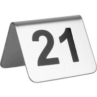 Olympia Stainless Steel Table Numbers 21-30 (10 Pack)