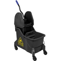 Jantex Two-Compartment Mop Bucket and Wringer Yellow 30Ltr