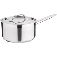 Nisbets Essentials Stainless Steel Saucepan With Lid 20cm