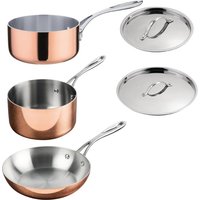 Vogue Cook Like A Pro 3-Piece Tri-Wall Copper Cookware Set