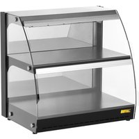 Buffalo Self-Serve Heated Display Unit with Hinged Doors
