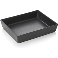 Was Germany Buffet Tray Black Porcelain 32 x 26.5 x 7 cm