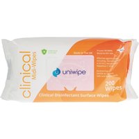 Uniwipe Clinical Disinfectant Surface Wipes (Pack of 200)