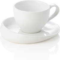 Was Germany Espresso Cup and Saucer Set Porcelain 70 ml Pack of 6