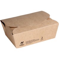 Notpla Medium Takeaway Boxes 1200ml - Kraft (250 Pack)
