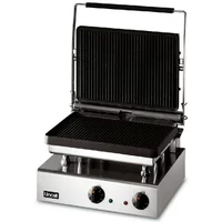 Lincat Lynx 400 Electric Counter-top Heavy Duty Panini Grill - Ribbed Upper & Lower Plates - W 395 mm - 3.0 kW