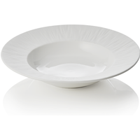 Maya Shiro Soup Plate Set Porcelain White Dia 23.5 cm Pack of 3