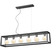Home sweet home hanglamp Dito recht 6L - zwart