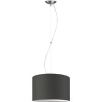 Moderne hanglamp Bling - antraciet - verlichtingspendel Deluxe inclusief lampenkap 35/35/21cm - pendel lengte 100 cm - geschikt voor E27 LED lamp - Pendellamp geschikt voor woonkamer, slaapkamer, keuken