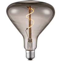 Edison Vintage LED filament lichtbron Flex - Rook - Spiraal - Retro LED lamp - 14/14/16cm - geschikt voor E27 fitting - Dimbaar - 3W 80lm 1800K - warm wit licht