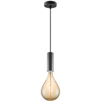 Home sweet home hanglamp Saga zwart Pear - amber
