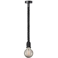 Home sweet home hanglamp Leonardo zwart Spiral g125 - smoke