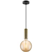 Home sweet home hanglamp Saga brons Globe g180 - amber
