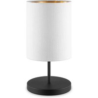 Scandinavische stijl Tafellamp - Corduroy Lampenkap - Cilinder - Wit - ø20 x 40 cm - E27 Fitting - Geschikt voor Woonkamers en slaapkamers - Met schakelaar