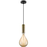 Home sweet home hanglamp Saga brons Pear - amber