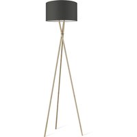 Moderne vloerlamp Bling - Antraciet - vloerlamp Legs Brons inclusief lampenkap 40/40/22cm - hoogte vloerlamp 149 cm - geschikt voor E27 LED lamp - Vloerlamp geschikt voor woonkamer, slaapkamer, thuiskantoor