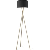 Moderne vloerlamp Bling - Zwart - vloerlamp Legs Brons inclusief lampenkap 40/40/22cm - hoogte vloerlamp 149 cm - geschikt voor E27 LED lamp - Vloerlamp geschikt voor woonkamer, slaapkamer, thuiskantoor