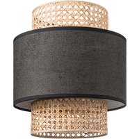 Home sweet home lampenkap Cane weave - zwart