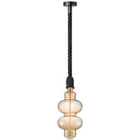 Home sweet home hanglamp Leonardo zwart Diabolo - amber