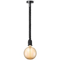 Home sweet home hanglamp Leonardo zwart Spiral g180 - amber