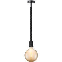 Home sweet home hanglamp Leonardo zwart Globe g180 - amber