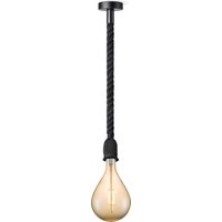Home sweet home hanglamp Leonardo zwart Pear - amber
