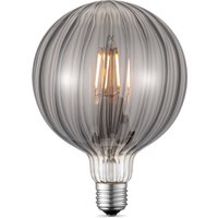 Edison Vintage E27 LED filament lichtbron - Smoke - 12.5/12.5/17cm - G125 Global - Vintage LED lamp - Dimbaar - 4W 400lm 2700K - warm wit licht - geschikt voor E27 fitting