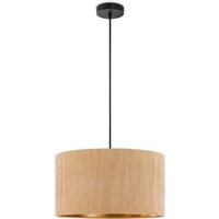Scandinavische stijl Hanglamp - Corduroy Lampenkap - Cilinder - Karamel - ø40 x 126 cm - E27 Fitting - Geschikt voor Woonkamers en slaapkamers -