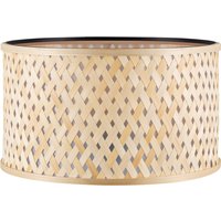 Bamboo Lampenkap - Cilindrisch - Beige - Boheemse stijl - ø40 x 22 cm - E27 fitting - Ontworpen voor Staande Lampen en Pendellamp - Ontworpen voor woonkamer en eetkamer