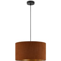 Scandinavische stijl Hanglamp - Corduroy Lampenkap - Cilinder - Brown - ø40 x 126 cm - E27 Fitting - Geschikt voor Woonkamers en slaapkamers -