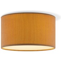 Corduroy Plafondlamp - Cilinder - Brown - Scandinavische stijl - ø30 x 17 cm - E27 Fitting - Geschikt voor Woonkamers en slaapkamers