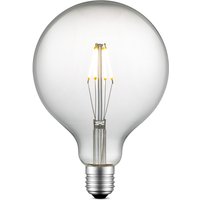 Edison Vintage LED filament lichtbron Carbon - Helder - G125 Global - Retro LED lamp - 12.5/12.5/17cm - geschikt voor E27 fitting - Dimbaar - 4W 440lm 3000K - warm wit licht