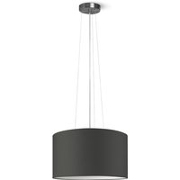 Moderne hanglamp Bling - antraciet - verlichtingspendel Hover inclusief lampenkap 40/40/22cm - pendel lengte 100 cm - geschikt voor E27 LED lamp - Pendellamp geschikt voor woonkamer, slaapkamer, keuken