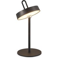 Draadloze Oplaadbare LED Tafellamp - Binnen & Buiten - Dimbaar - ø12.8 x 29 cm - Warmwit licht - 3000mAh - Zwart