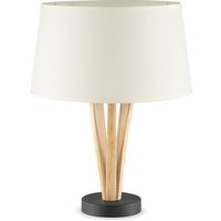 Home sweet home tafellamp Bindy houten takken & lampenkap Melrose - warmwit