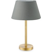 Home sweet home tafellamp Stick messing & lampenkap Largo - antraciet