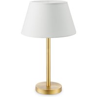 Home sweet home tafellamp Stick messing & lampenkap Largo - wit