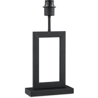 Zwart - Modern Bedlampje - Metalen tafellamp - 20 x 8 x 40.5 cm - Met Schakelaar - Ontworpen voor gebruik in slaapkamers en studeerkamer - voor Lampenkap met max.35cm - set met E27 Lampfittingen - Lichtbron niet inbegrepen