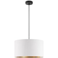 Scandinavische stijl Hanglamp - Corduroy Lampenkap - Cilinder - Wit - ø40 x 126 cm - E27 Fitting - Geschikt voor Woonkamers en slaapkamers -