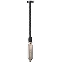 Home sweet home hanglamp Leonardo zwart Tube - smoke